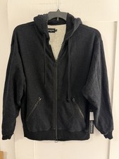 Earnest Sewn Woman  s French Terry Hoodie Charcoal Color Size 01 Small Super Soft