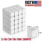 5~200Pcs Neodymium N35 Block Square Cube Magnets Strong Rare Earth 10x10x10mm