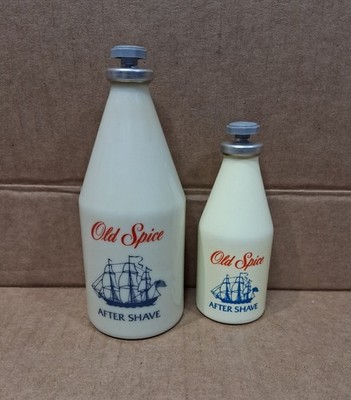 Vintage Shulton Old Spice After Shave Bottles - Full