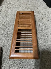 TRUAIRE SmoothGlide 4 in. x 12 in. Oak Floor Diffuser Solid Oak