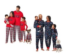 NEW MEMBER'S MARK HOLIDAY MATCHING FAMILY/PET 1 2 PIECE PAJAMA SET VARIETY