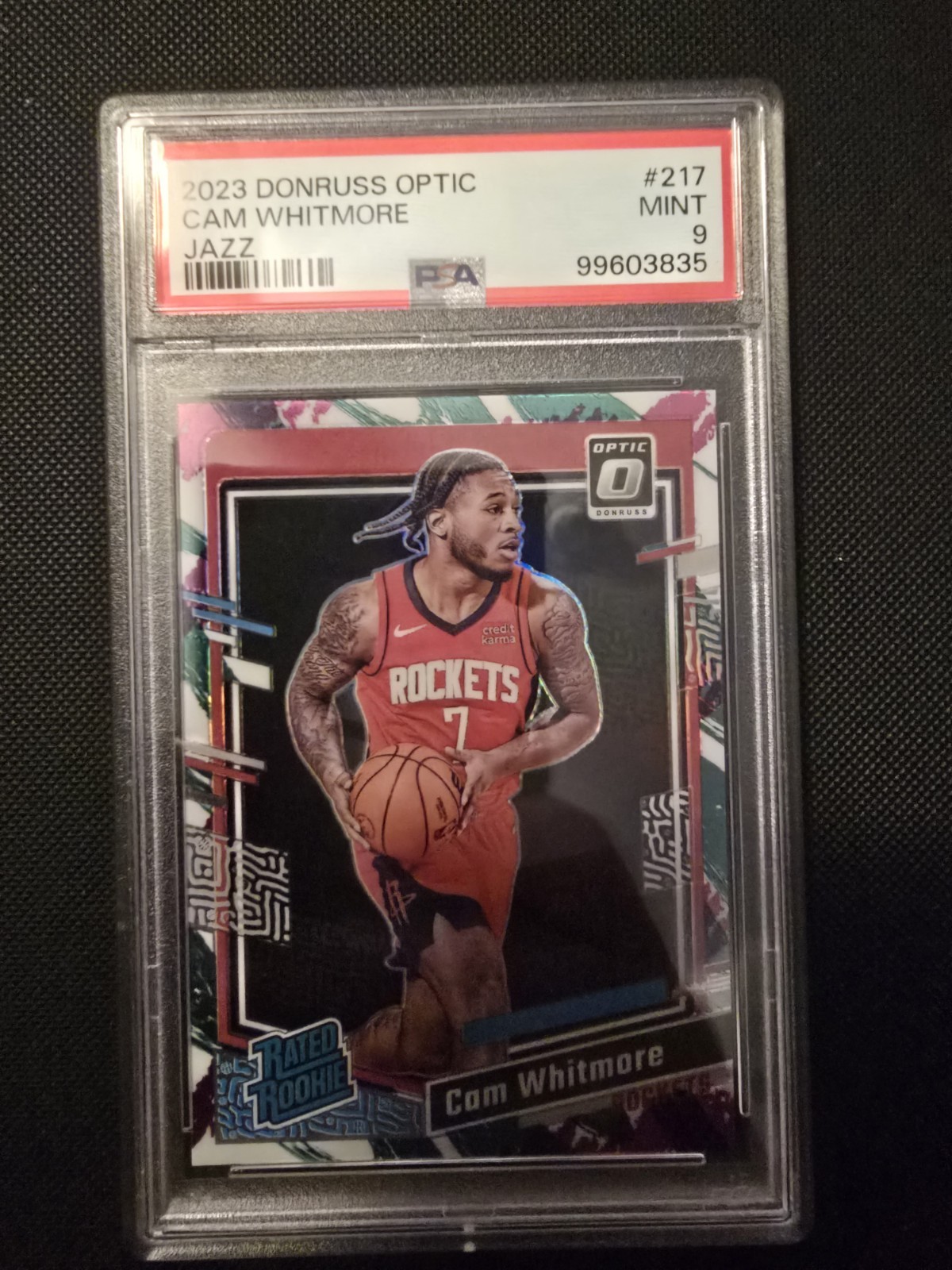 2023-24 Panini Donruss Optic - Rated Rookie Cam Whitmore #217 Jazz Prizm (RC)