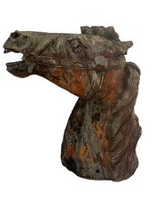 Antique Wooden Carousel Horse Head