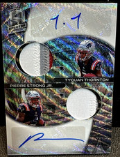 Tyquan Thornton Pierre Strong Jr. 2022 Panini Spectra Dual Patch Auto Wave /16