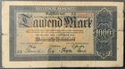 1922 GERMANY BAYERISCHE PAPER MONEY - 1,000 MARK BANKNOTE!