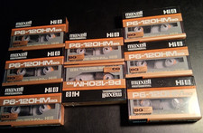 Lot of 8 Maxell Professional P6-120HM Broadcast Quality Hi 8 Tapes New Japan