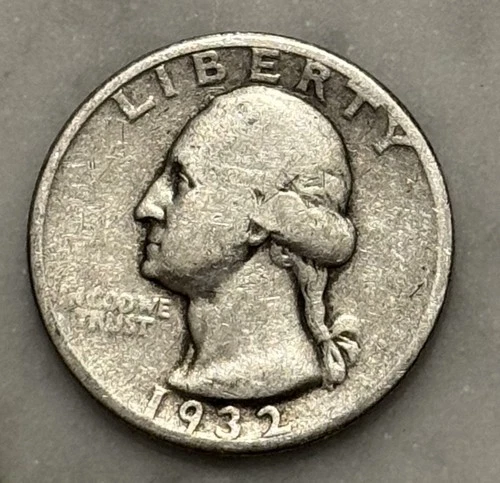 1932-P Washington Quarter - VG - Very Good - 90% Silver