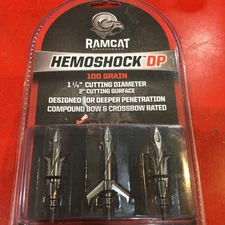 RAMCAT Hemoshock DP 100 Grain Mechanical Broadhead 1 1/4"