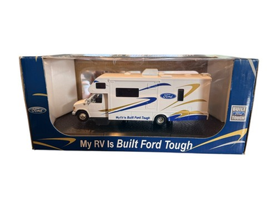 #ad Ford My RV Is Built Ford Tough Die‑Cast Camper Model NIB Promotional RV $59.99