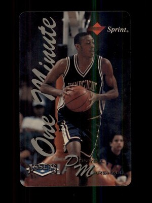 1994 ASSETS SPRINT PHONE CARDS ONE MINUTE DONYELL MARSHALL