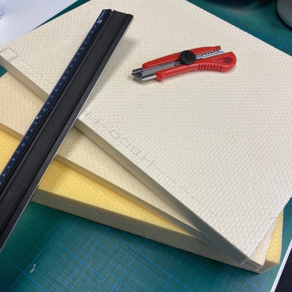 Hartschaum / Styropor-Platten 20mm, 30mm, 50mm, 60mm Stärke - Modellbau Base - Bild 3 von 4