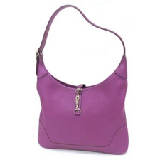Hermes Trim 31 One Shoulder Bag Purple Chevre Leather Width 31cm Height 22cm 99