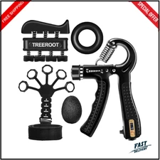 5pcs Grip Strength Trainer Kits Hand Gripper Strengthener Forearm