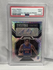 2022-23 Panini Prizm Jaden Ivey RC Sensational Signatures Auto Mojo /25 PSA 9