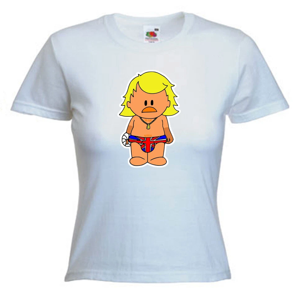 Keith Lemon Inspired Cartoon Ladies Womens Lady Fit T Shirt - Image 2 of 4