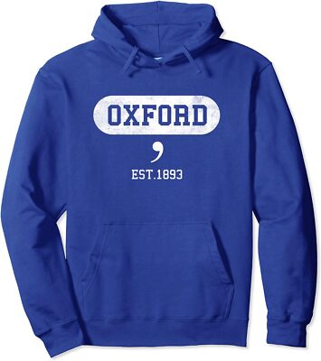 Oxford Comma Funny English Teacher Cool School Unisex Hooded Sweatshirt