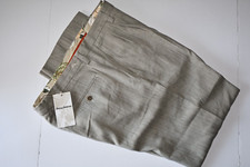 Tommy Bahama Pants Havana Herringbone Khaki Sands New Pleat Silk 38x32 38 Waist