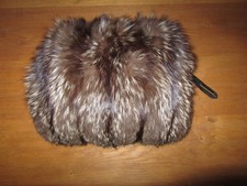 großer MUFF aus Nerz und Fuchs - jeweils eine Seite - auch als Kissen nutzbar - 