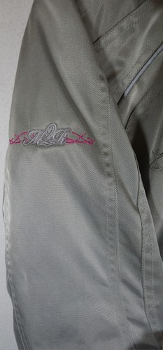M2R Women's Jewel Motorcycle Jacket Made 2 Ride Gray And Pink Size Small/6 - Picture 14 of 20
