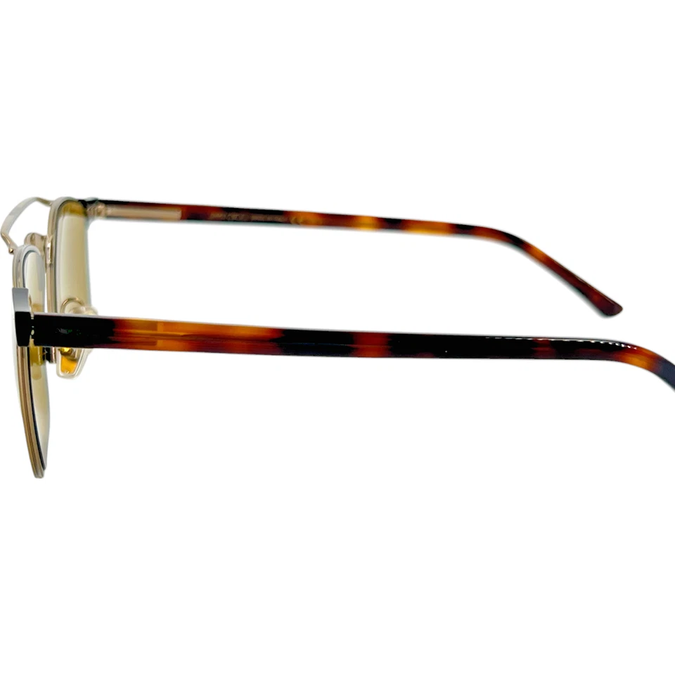 Jimmy Choo Alan S Mens Metal Sunglass 4QKT4 Bronze Red Havana 54-18 Italy w Case - Image 4 of 4