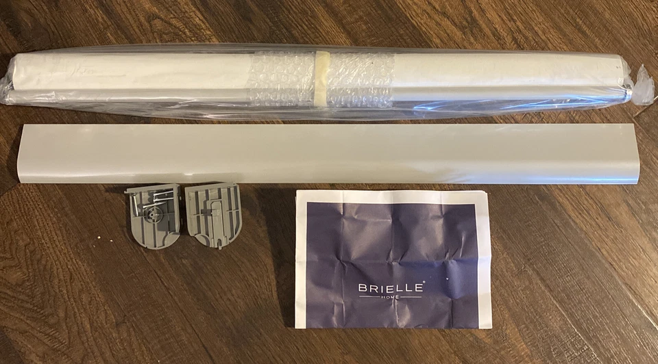 Brielle Shimmer Blackout Cordless Roller Shade 27”x 66” - Silver - Image 2 of 4