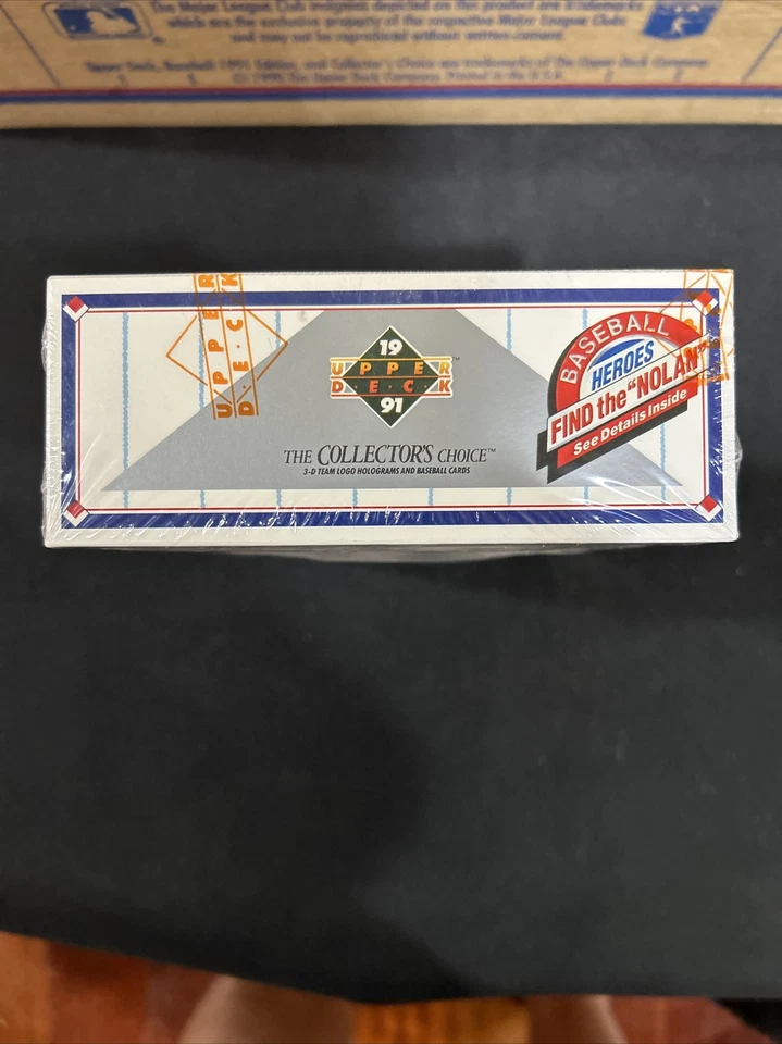 1991 Upper Deck Low Series Factory Sealed Wax Box "Find The Nolan" Jordan SP1 RC - Image 4 of 4