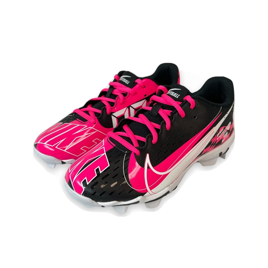 Black Nike Girls Hyperdiamond 4 Keystone Softball Cleat