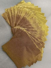 200pcs Chocolate Candy Wrappers Gold Aluminum Foil Wrapping Papers Square Swe...