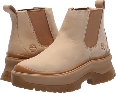 Women's Shoes Timberland ROXIE LANE Leather Chelsea Boots TB0A28XMEN71 LT BEIGE