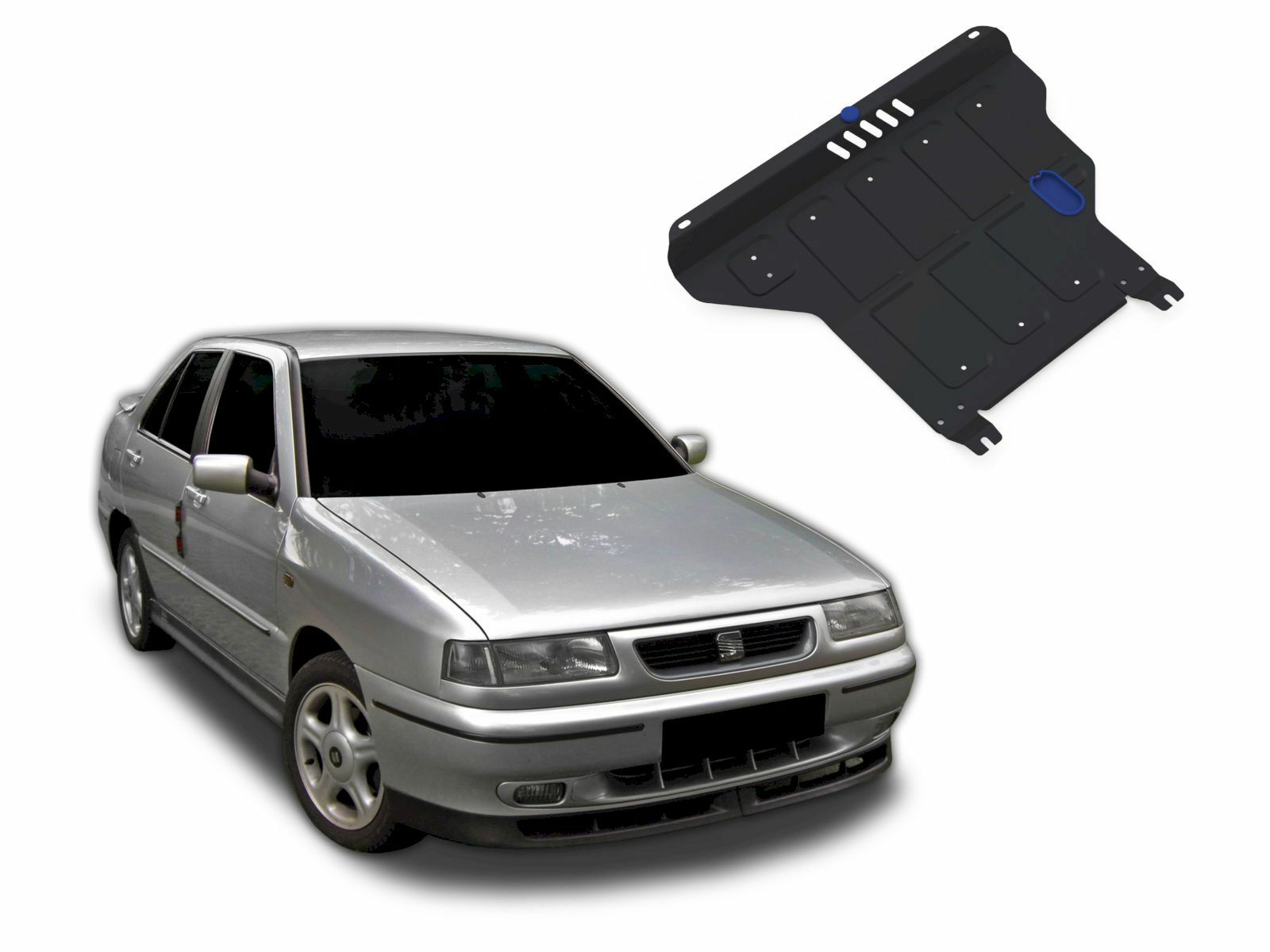 Blindage de soubassement en acier premium Seat Toledo 1991-1998 avec visserie haute résistance