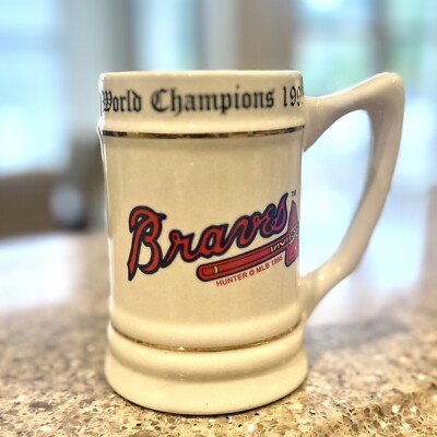 Vintage Atlanta Braves Mug 1995 World Champions Baseball ATL Collectible  Stein | eBay