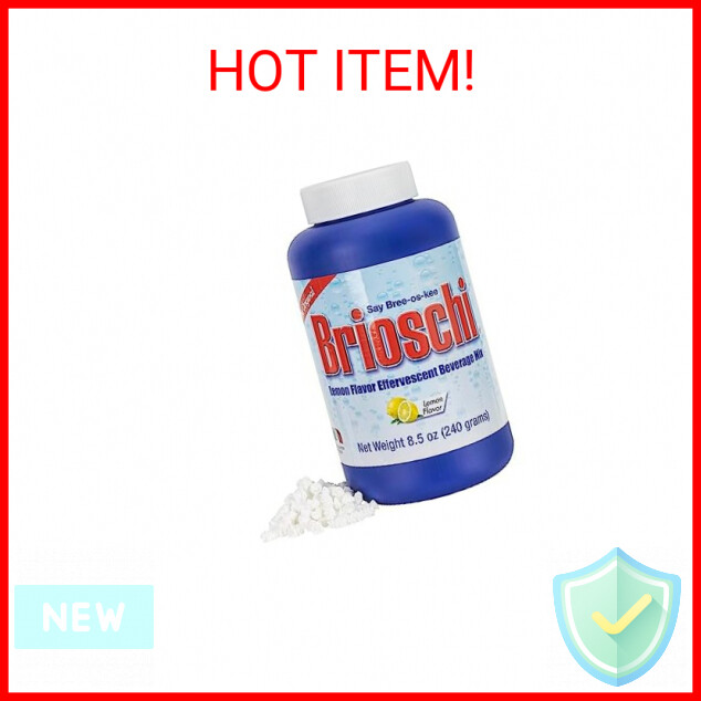 Brioschi Italian Lemon Flavored Effervescent Heartburn, Upset Stomach