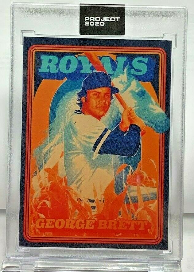 Topps PROJECT 2020 #175 - 1975 George Brett by Matt Taylor - Print Run SP /3278