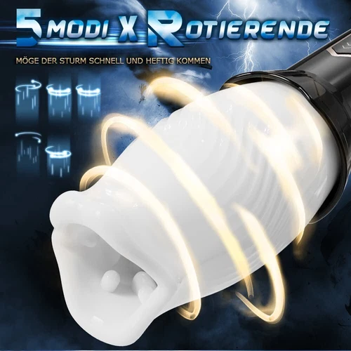 Automatic Male Masturbator Sucking Cup Vibration Blowjob Machine Men Sex Toys US - Picture 5 of 13