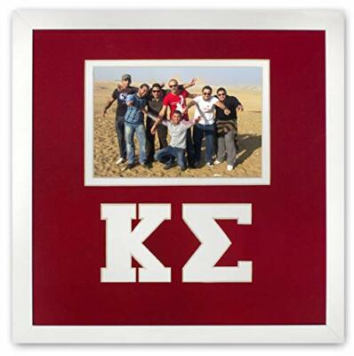 Kappa Sigma Fraternity Licensed Picture Frame for 4x6 photo Red and White