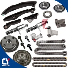 Timing Chain Kit Camshaft Solenoid For Lincoln Ford Flex MKT MKZ Ecoboost 3.5L