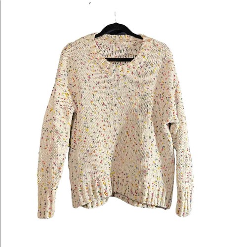 Seven7 Rainbow Confetti Sweater Size 