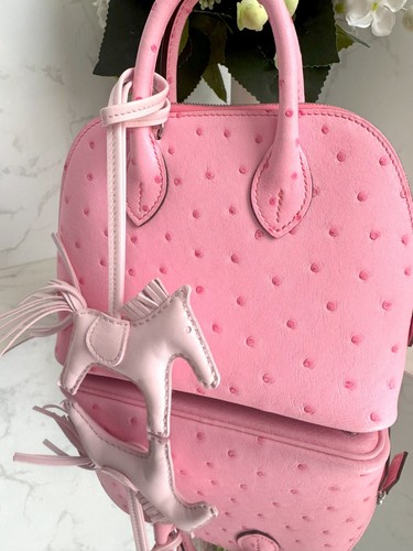 BNIB Hermes Rodeo Pegase PM Agneau Milo Rose Darling - Picture 18 of 24