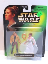 STAR WARS PRINCESS LEIA AND LUKE SKYWALKER ACTION FIGURES SEALED