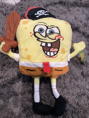 RARE 2003 Nanco Pirate Spongebob Squarepants Plush Toy | eBay