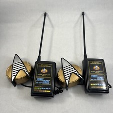 Star Trek The Next Generation Communicator Walkie Talkies Vintage Playmates Work