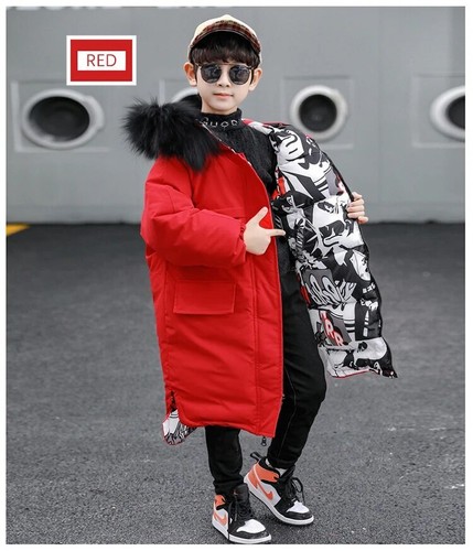 Two-sided Children Outwear Boy Hooded Waterproof Children's Jacket Coat for Girl - Picture 13 of 20