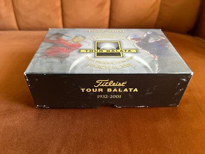 2001 Box of Titleist Final Production Balata Golf Balls (RARE