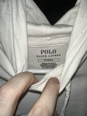 Polo Ralph Lauren 1992 Surfer Surfing Polo Bear White Hoodie LS 