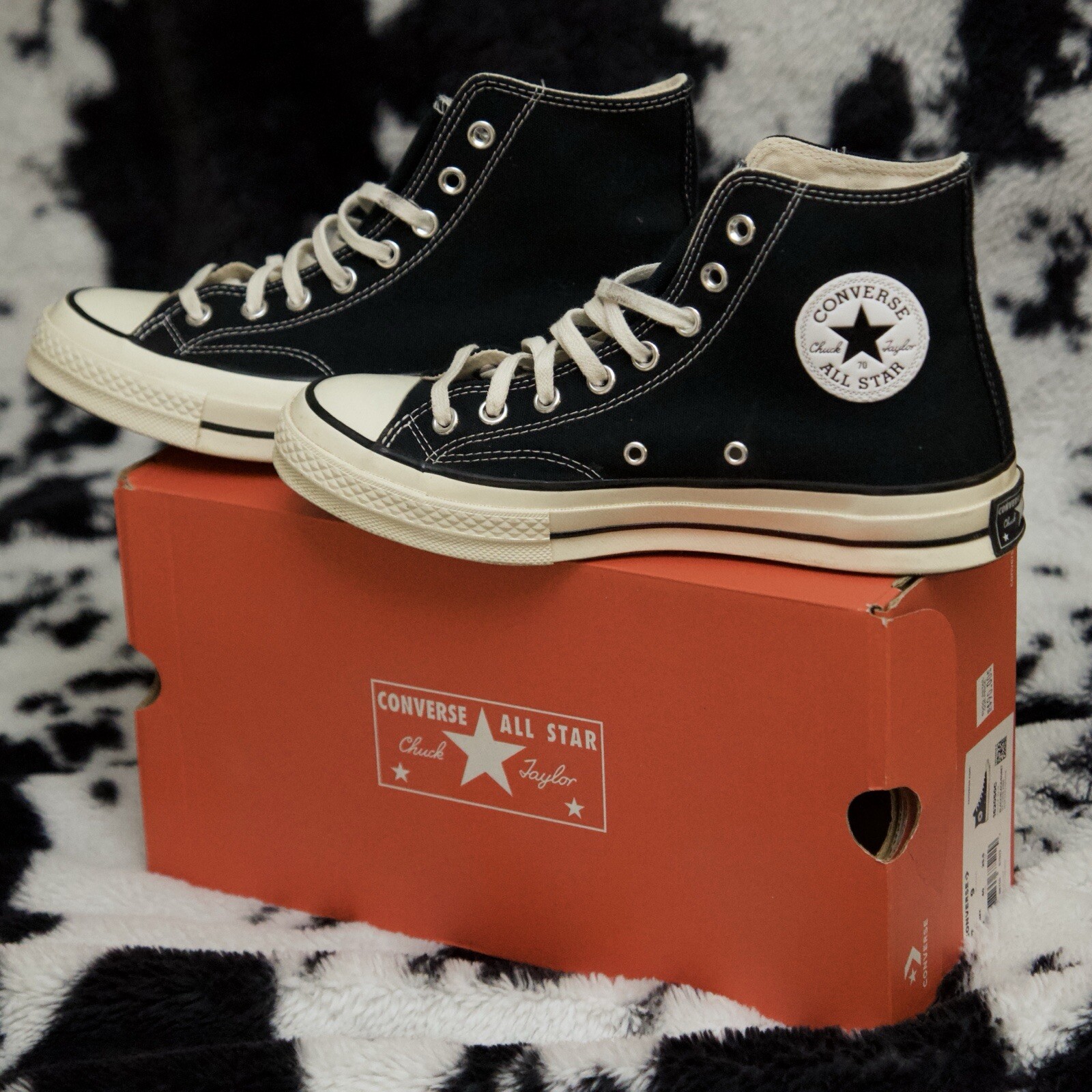 Converse All Star Chuck 70 High Size Men/9 Women Black with box