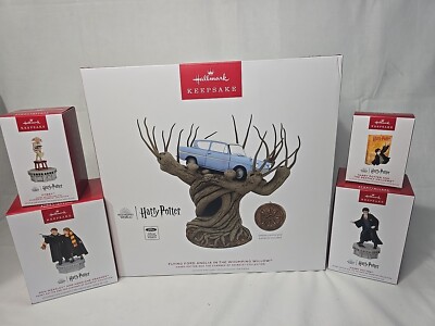 2024 Hallmark Flying Ford Whomping Willow Harry Dobby Ron Hermione Storytellers