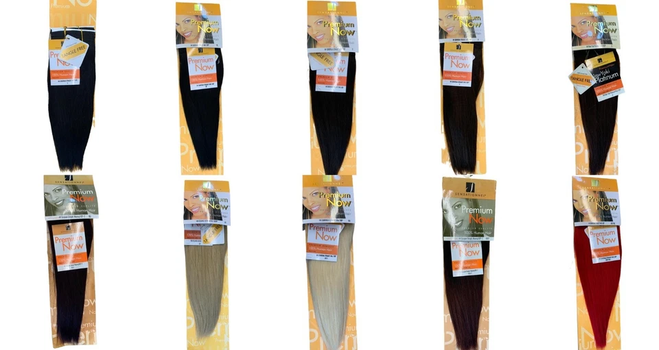 SENSATIONNEL Premium Now Straight 10 Zoll Webart 100% Echthaar Euro WVG