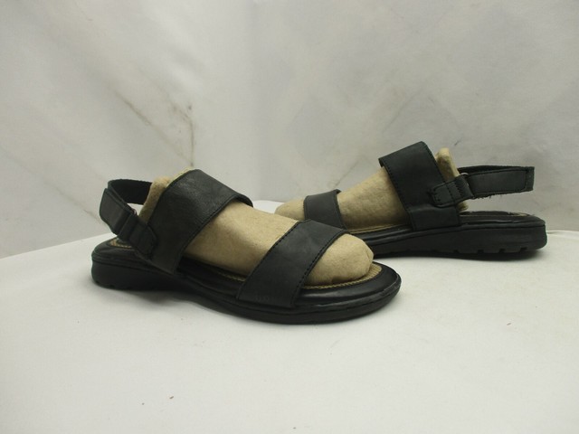 BOC Born Black Leather Adjustable Strap Sandals Womens Size 8 M Style Z44703 | eBay