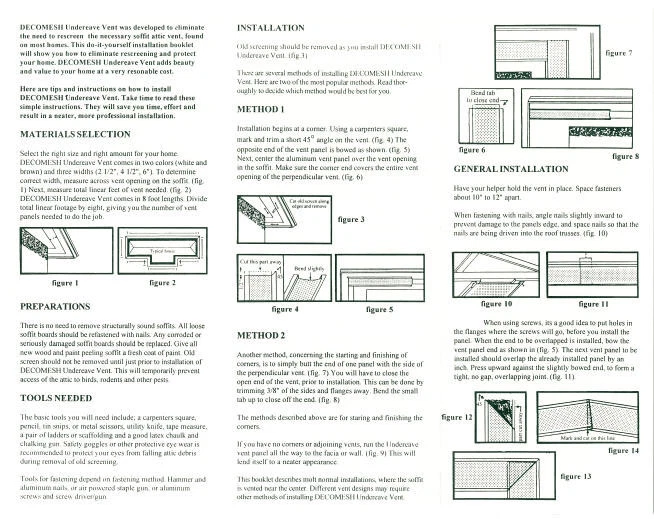 Decomesh 6 дюймов алюминиевая вентиляционная решетка для карниза белая - Изображение 4 из 4