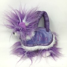 Animal Alley Toys R Us Diva Plush Puppy Dog Purse White Crazy Wild Purple Hair